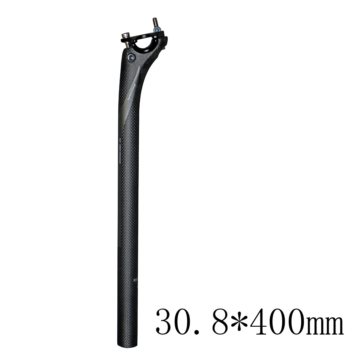 Tija de sillín 3k de 25MM, tubo de asiento de fibra de carbono, especial, /27,2/30,8x31,6/350mm, para bicicleta de montaña o carretera, novedad de 400: Matte 30.8X400MM