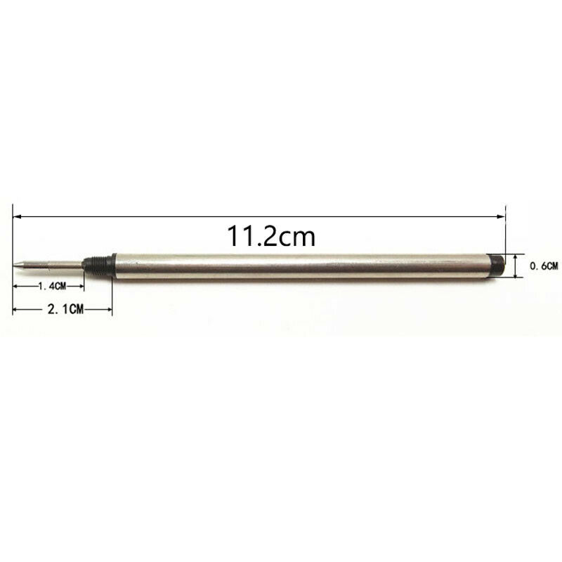 113mmx6mm 0.5 Tip Rollerball Pen Refills Ballpen Refills Fits For Mont Blanc German Ink M401 107878 P163 H-12 M506 M710 105159