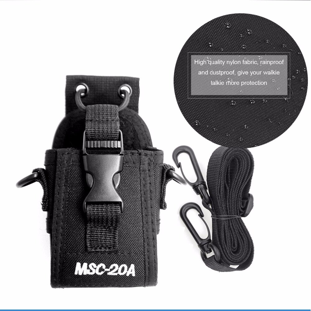 Two Way Radio Case Holder MSC-20A Nylon Carry Bag for Baofeng UV-5R UV-82 UV-888S UV-9R Walkie Talkie