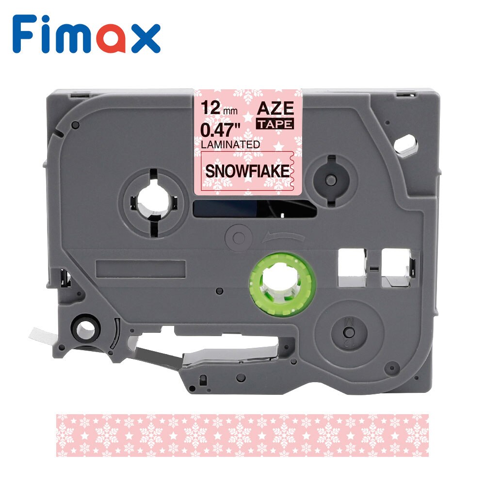 Fimax tze231 Tze-231 tz tape Multicolor Pattern 12mm Compatible for Brother p-touch printer Tz-231 TZ231 for Brother label Maker: Snowflake