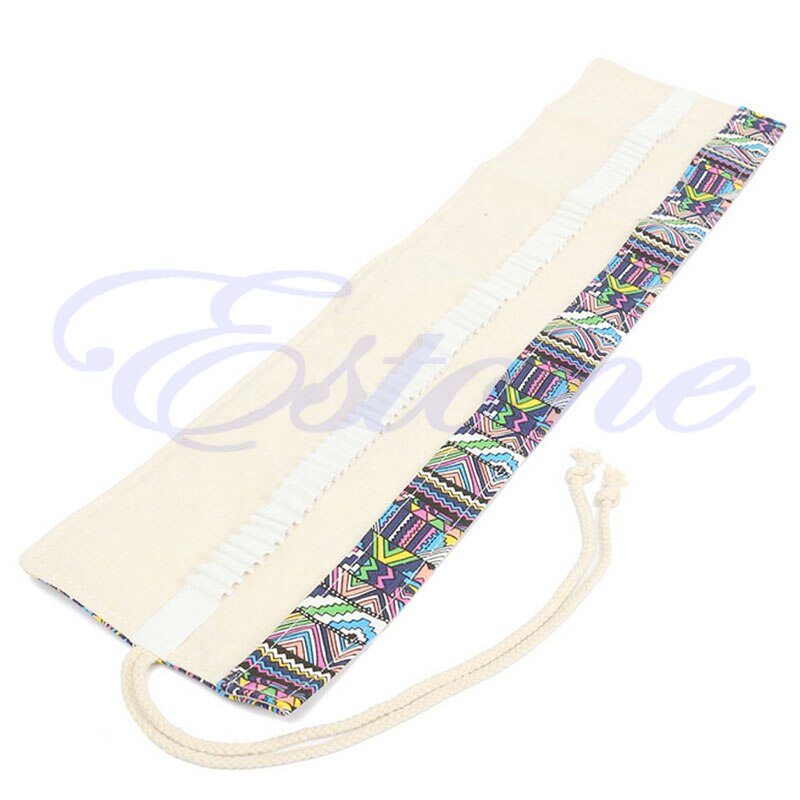 36/48/72 gaten canvas oprolbare potlood pennenzak houder opberghoes