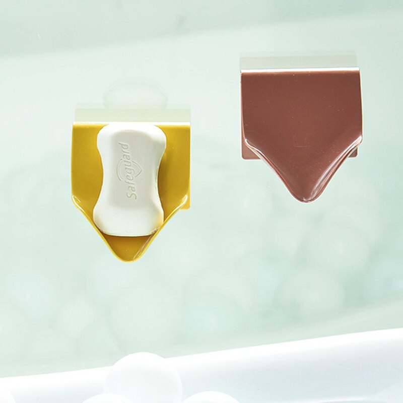 Badkamer Zeep Houder Wandmontage Zelfklevende Douche Zeepbakje Douche Platen Zeep Opbergdoos Met Afvoer Badkamer Benodigdheden