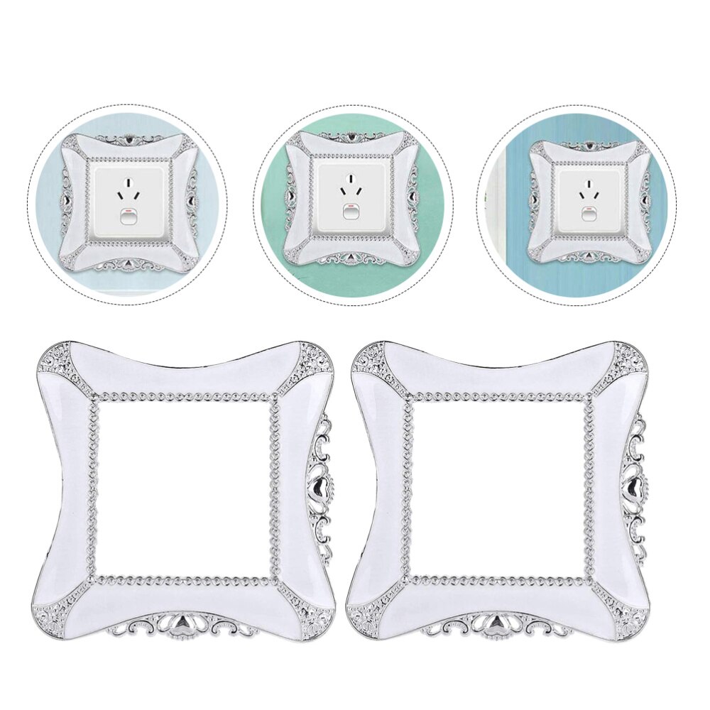 3Pcs Resin Switch Protective Covers Simple Switch Decal Socket Switch Cover: Default Title
