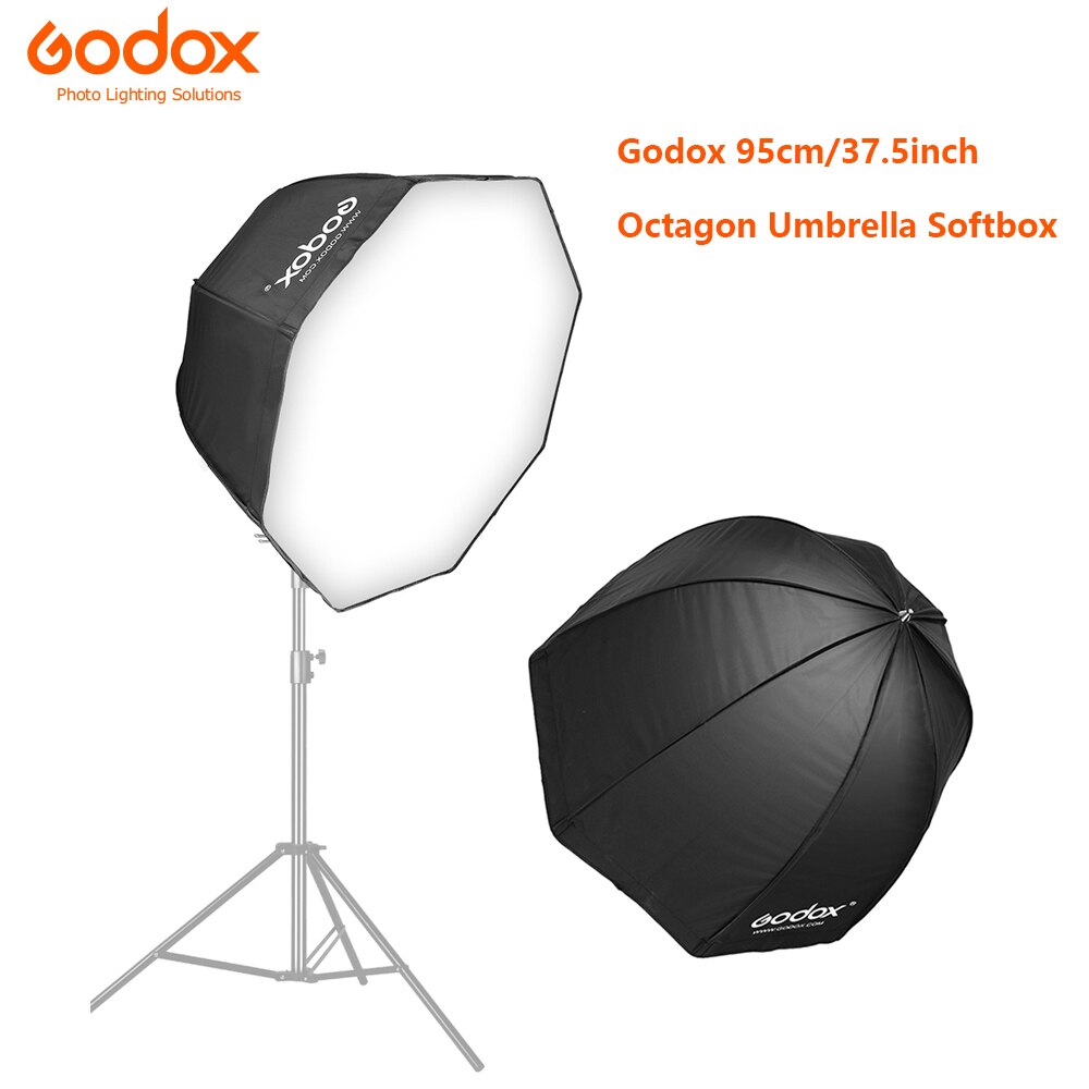Godox Studio Licht Софтбокс 95 Cm 37.5 Inch Draagbare Octagon Flitslicht Box Speedlight Softbox Paraplu Softbox Brolly Reflector