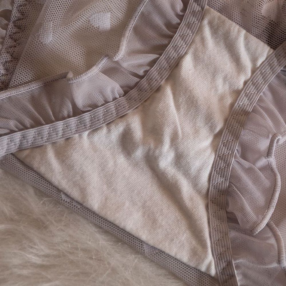 Japanischen Lolita Süße Hohl Liebe Herz Slip sexy Dünnen Gürtel transparent Gittergewebe Höschen Damen Mitte-taille Baumwolle Gabelung Unterwäsche