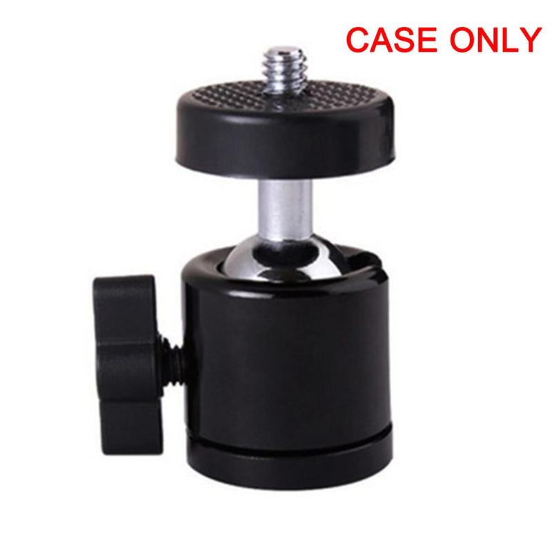 Mini trépied Flash à vis de 1/4 pouces, support d'adaptateur de montage pour caméra, support de montage de boule noir