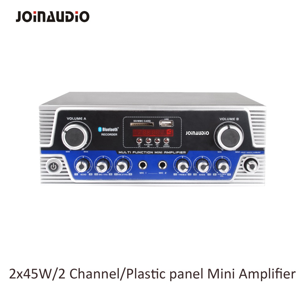 JOINAUDIO Brand Mini Versterker 2x45W Plastic panel met transformator