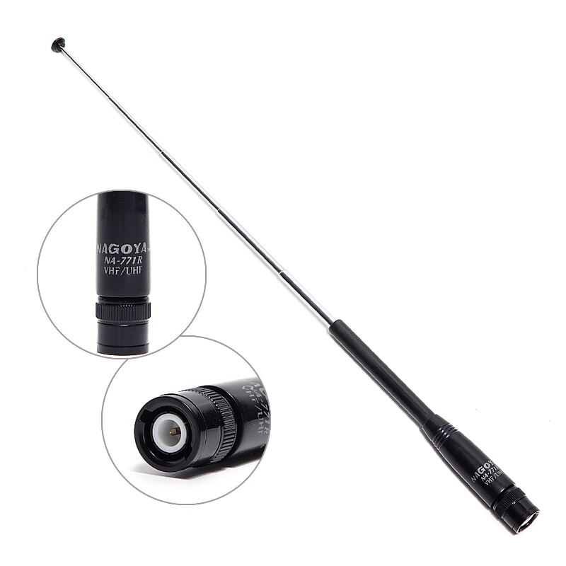 Nagoya NA-771R BNC 144/430MHz Dual Band Teleskop Handheld Antenne für Icom TYT Kenwood Walkie Talkie Radio