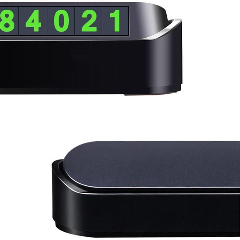 Car Temporary Stop Sign Telephone Number Plate For Car Moving Concealed Product