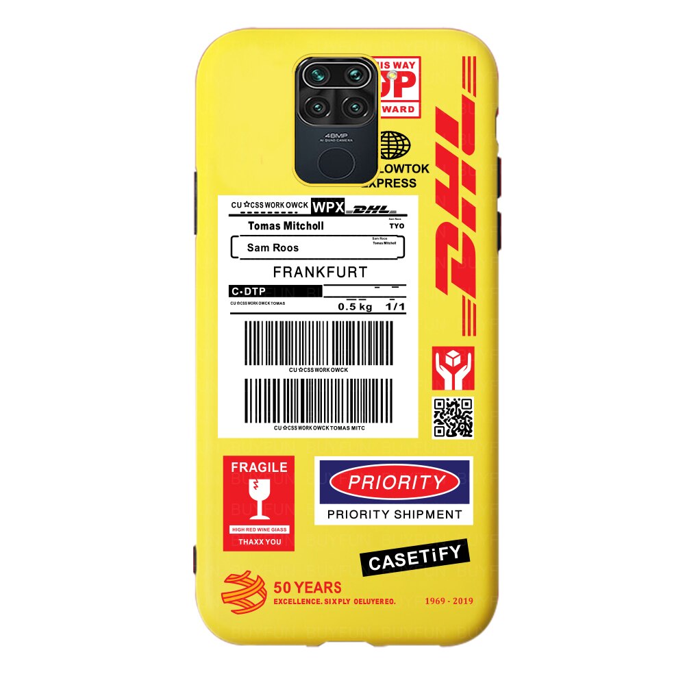 Paio di personalità Dhl di caso del Modello Per xiaomi redmi nota 9 pro Della Copertura molle Del Silicone su redmi nota 9 9 9S 9pro Non 9 pro 9S coque: on redmi 9 / 04