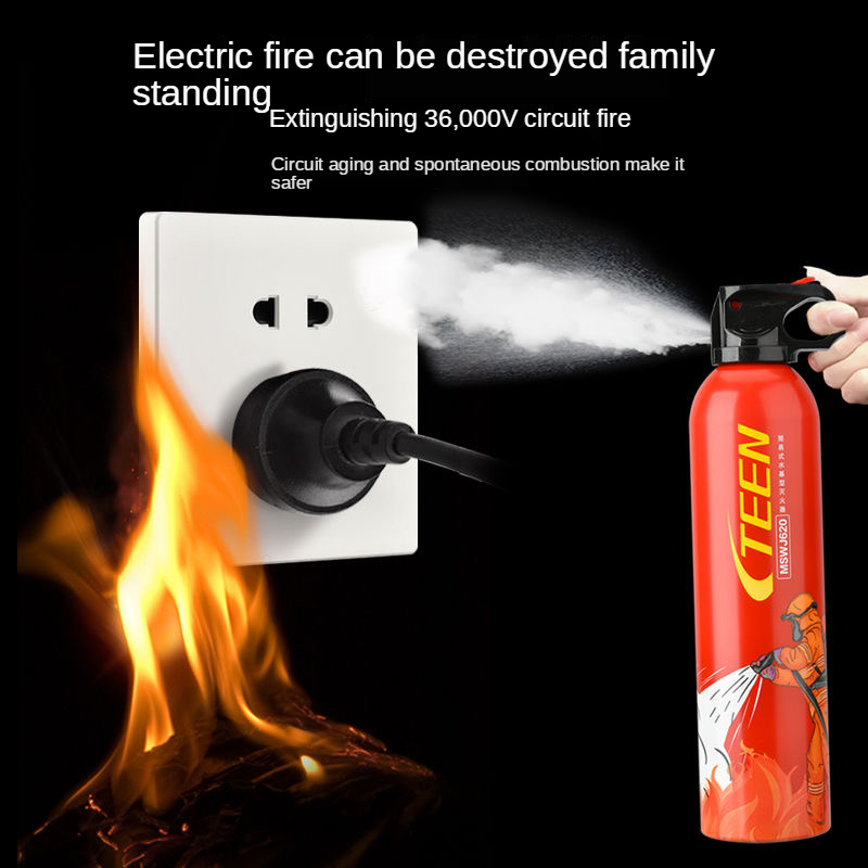 Small Portable Private Car, Household Car Outdoor Water-Based Car Fire Extinguisher,Water-Based, Portable Car Fire Extinguisher