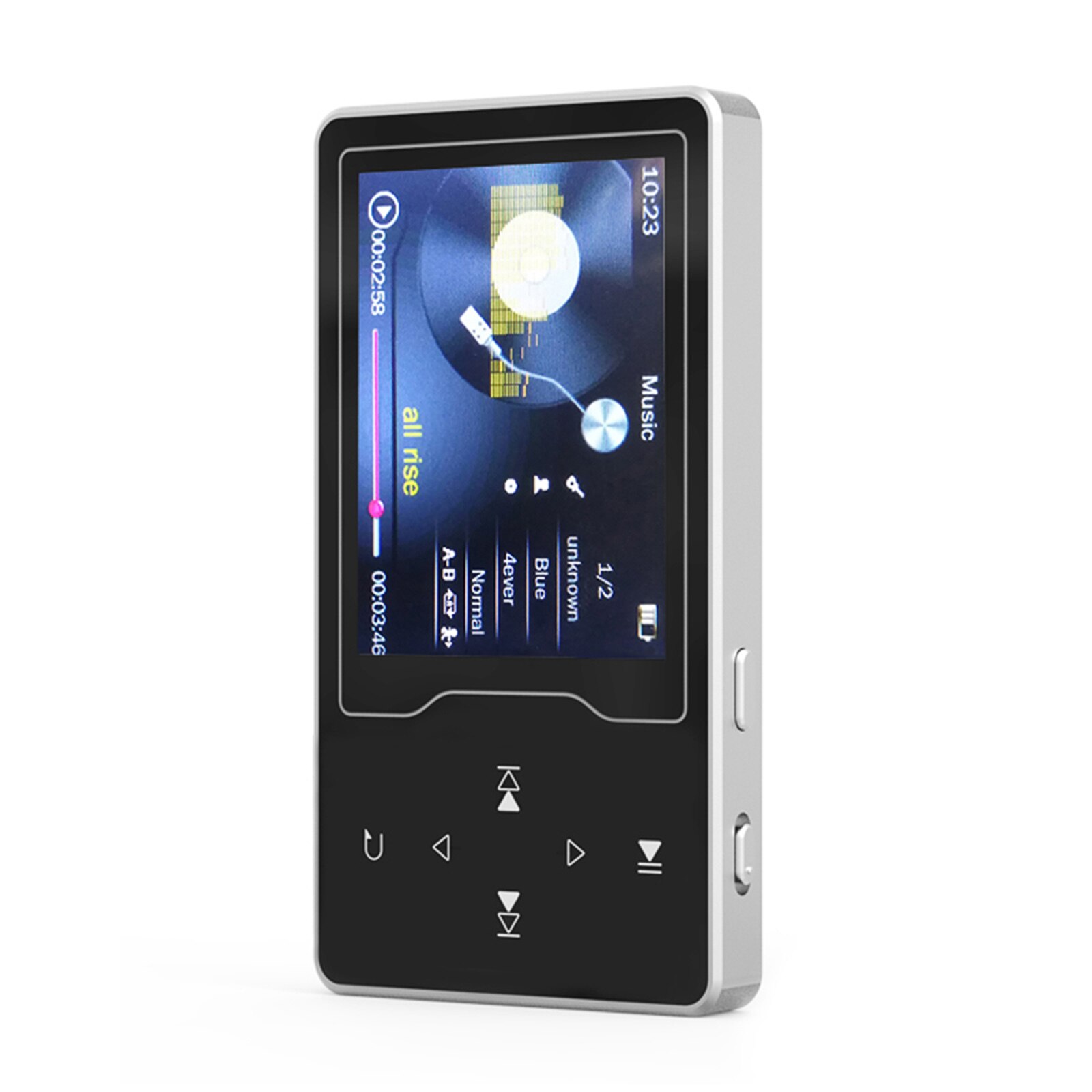 RUIZU D08 8GB MP3 MP4 Digital Player 2.4 Inch Music Player Lossless Audio Video Player FM Radio Recording E-book with Headphone