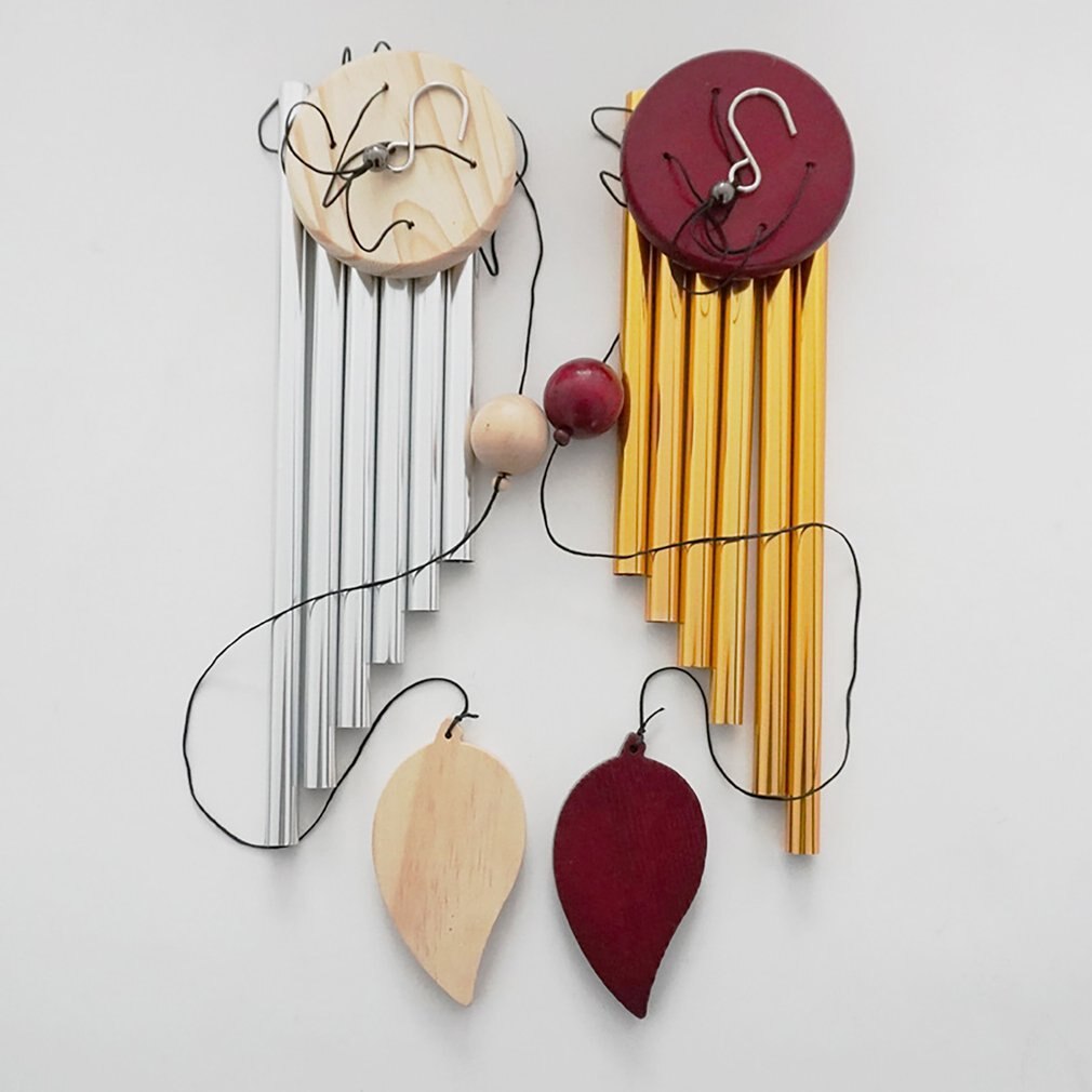 Vindklokke udendørs 30 tommer 6 rustfrie aluminiumsrør træ vindklokke romantiske mindesmærker vindklokker til hjemmet haveterrasse
