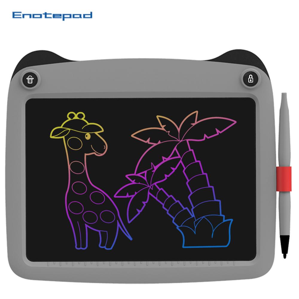 Enotepad LCD 9 Inch Digital Portable Electronic Drawing Tablet Ultra-thin Boards For Kids Painting Intelligent Exploitation: EP019C-GY