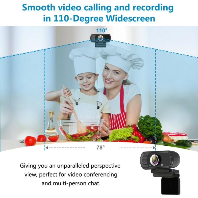 For PC Laptop Desktop Recording Pro Video Web Cameras USB Webcam 1080P Full HD Computer Camera Web Camera With Microphone