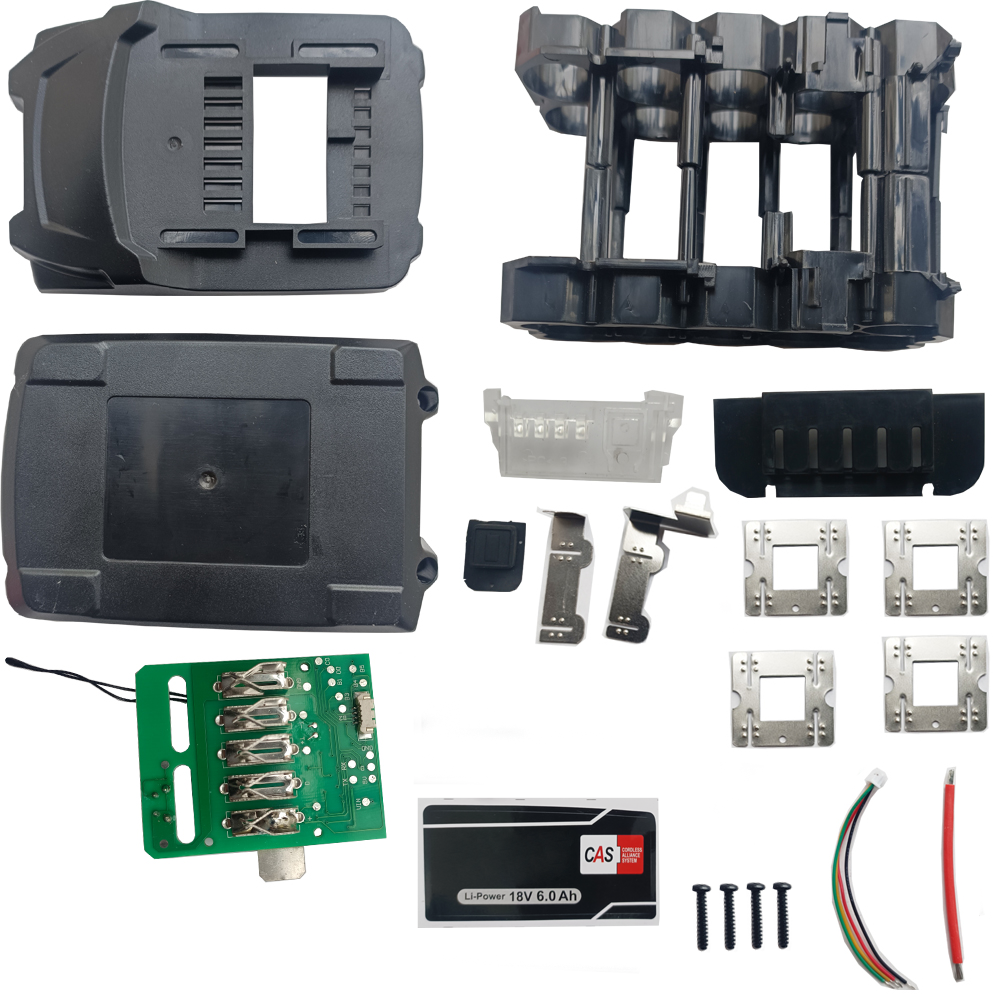 10*18650 Für METABO 18V Lithium-Batterie Kunststoff Fall Schutz Bord PCBA: Black