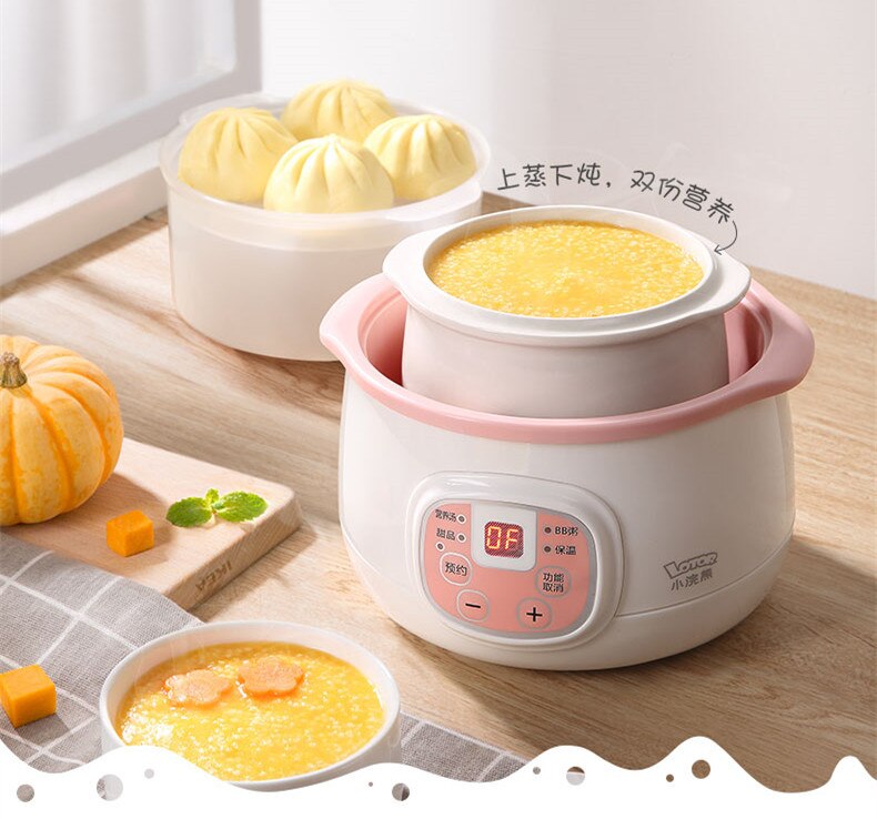 220V Mini Portable Electric Stewing Pot Automatic Ceramic Multi Cooker Electric Rice Cooker EU/AU/UK/US