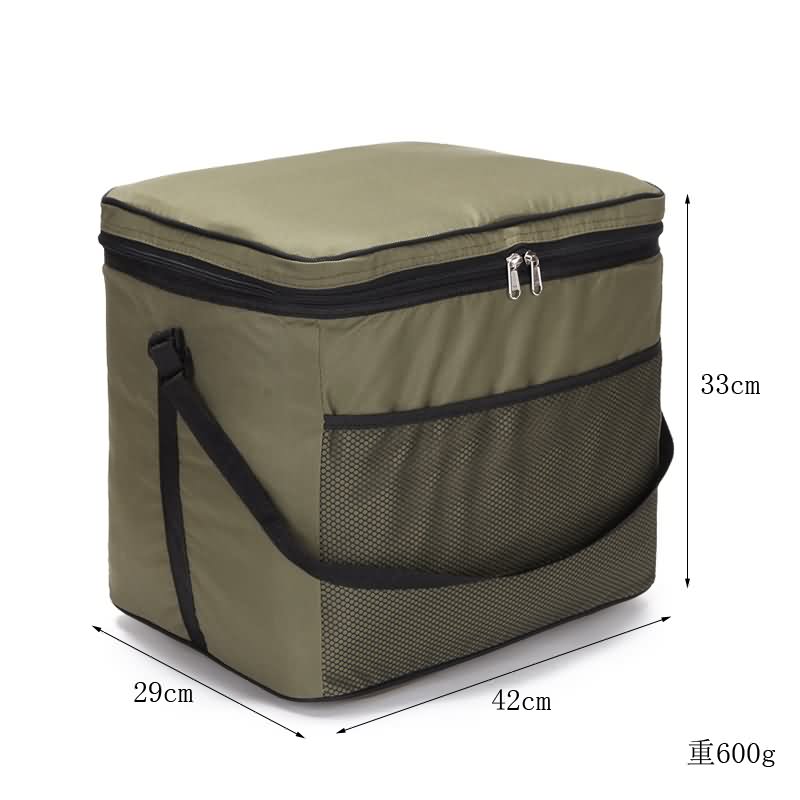 35L große kapazität faltbare dicht kühltasche lebensmittel wein fahrzeug isolierung kühles eis pack picknick mittagessen box thermische schulter tasche