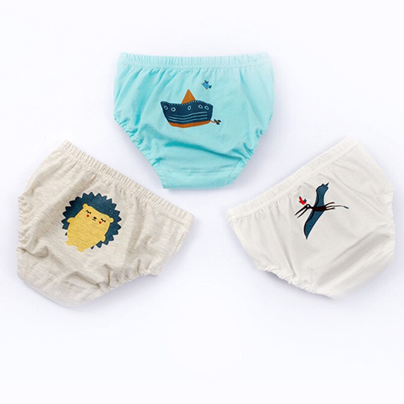 3 Stks/pak Baby Meisje Slipje Bloeiers Onderbroek Peuter Mannelijke Ondergoed Meisjes Baby Luier Broek Katoen Kinderen Panty: spaceship / 120CM