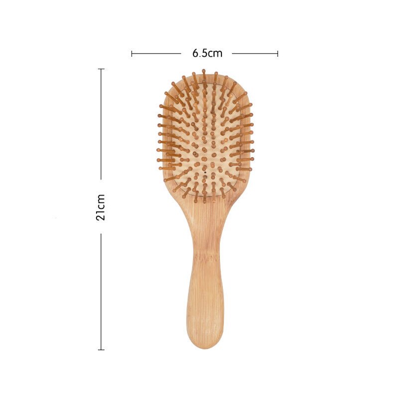 Premium Wooden Bamboo Hair Brush Improve Hair Growth Wood hairbrush Prevent Hair Loss Comb Bamboo Comb Teeth: B