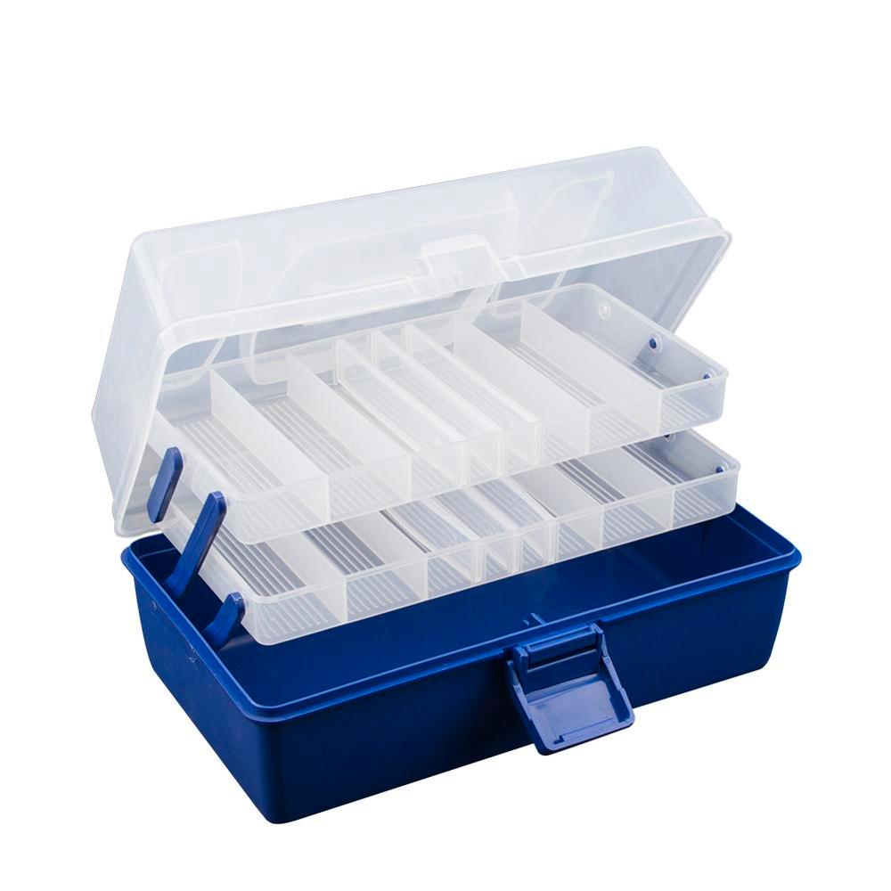 Waterproof Multi Layer Fishing Tackle Box Fly Fishing Storage Case Portable Fishing Gear Storage Box Strong Corrosion Resistant: A Small