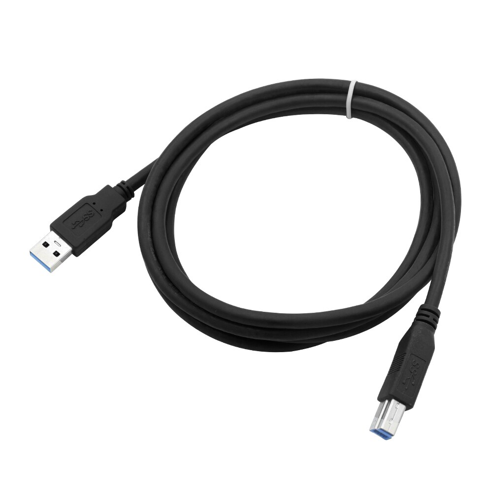 Skanner skrivare usb 3.0 datakabel sladd linje höghastighet 5 gbps svart/blå 0.3/0.5/1/1.8/3/5m för canon hp dell wd arduino brother: Svart / 5m