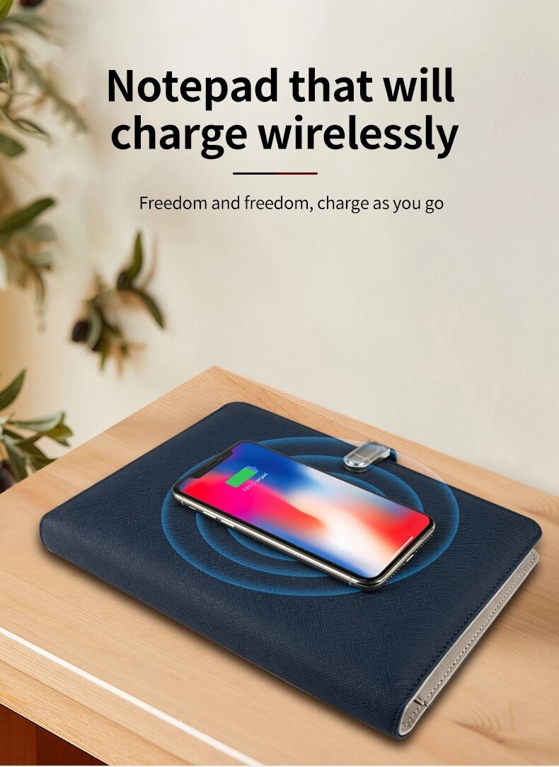 smart notebook password lock notepad wireless charging tape U disk charging intelligent digital touch password lock notebook