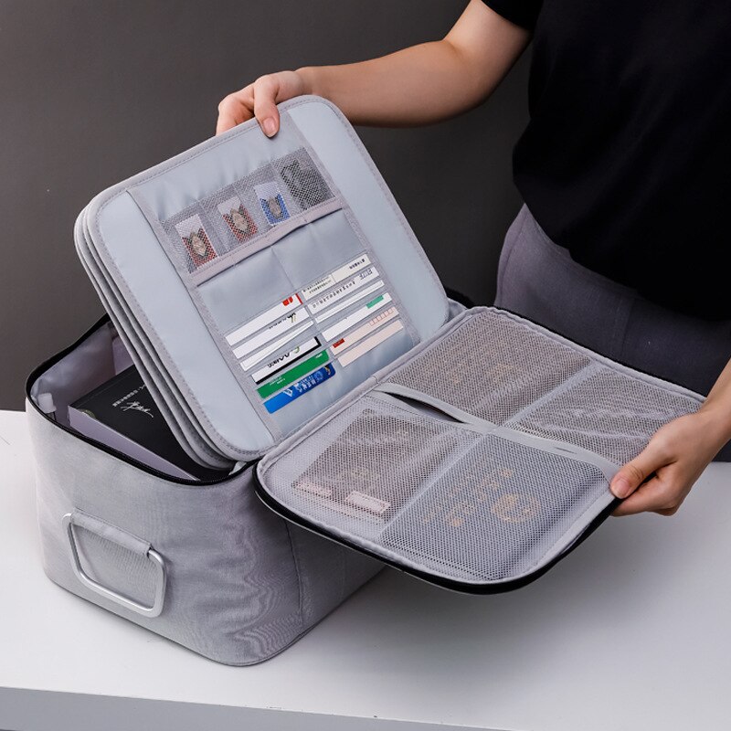 Tasche Ordner für Dokumente Organizer Lagerung Tasche Kasten fallen Abdeckung Halfter A4 Geldbörse Heimat Büro Sicher Zubehör Liefert