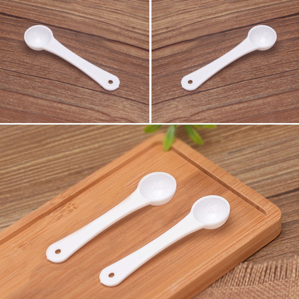 1 Gram Scoop Durable White Powder Practical Tool Fertilizer Home Lightweight Spoon Garden Measuring Tool Portable Mini