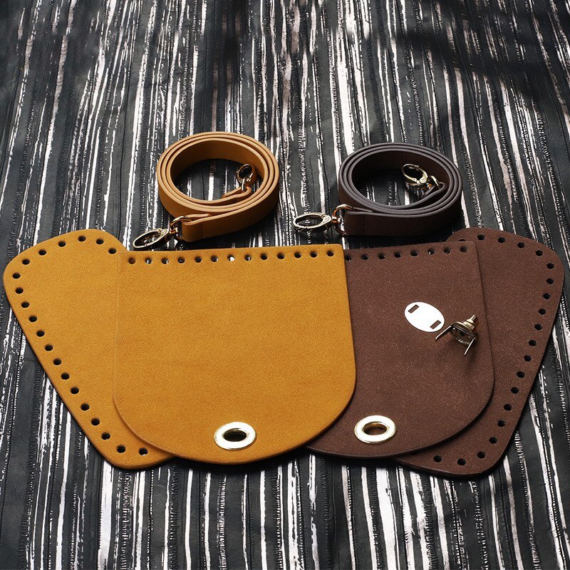 3 unids/set Faux bandolera de cuero Correa inferior de repuesto, utilizado para DIYknitted Crochet accesorios para bolsos