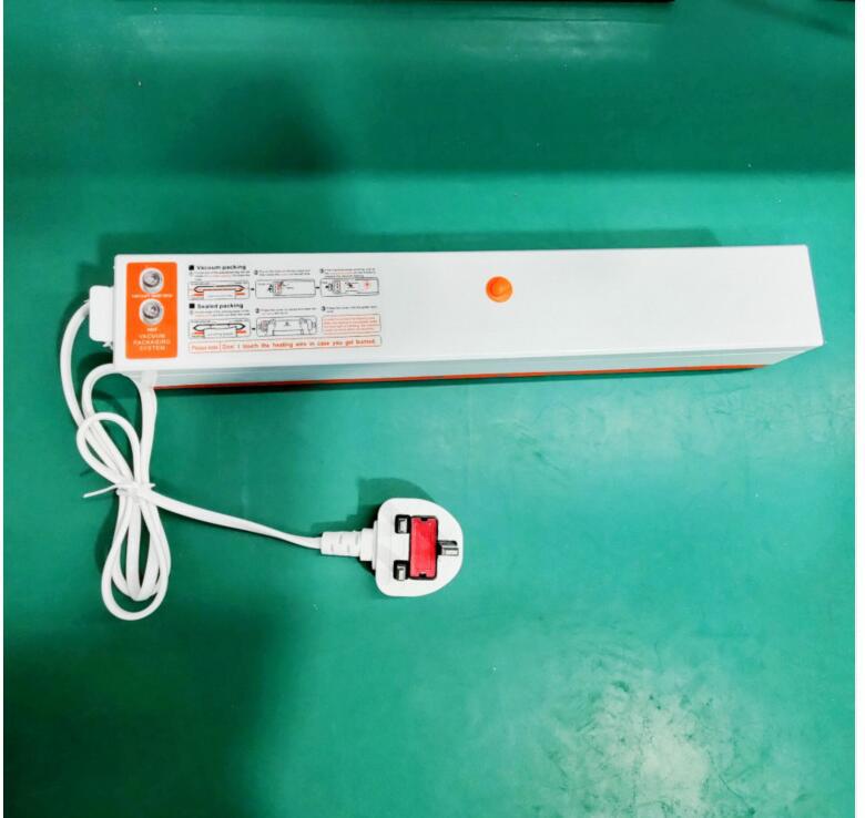 External vacuum packaging machine sealing machine small food preservation automatic plastic sealing machine heat sealing device: US 220v (orange) Eng