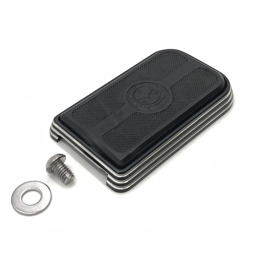 Aftermarket motorcycle parts Chrome Skull Brake Pedal Pad For harley davidson Softail Slim FLS/ Road Glide FLTRX