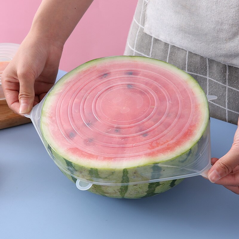 Food Silicone Cover Universal Silicone Lids For Cookware Reusable Stretch Lids Kitchen Accessories