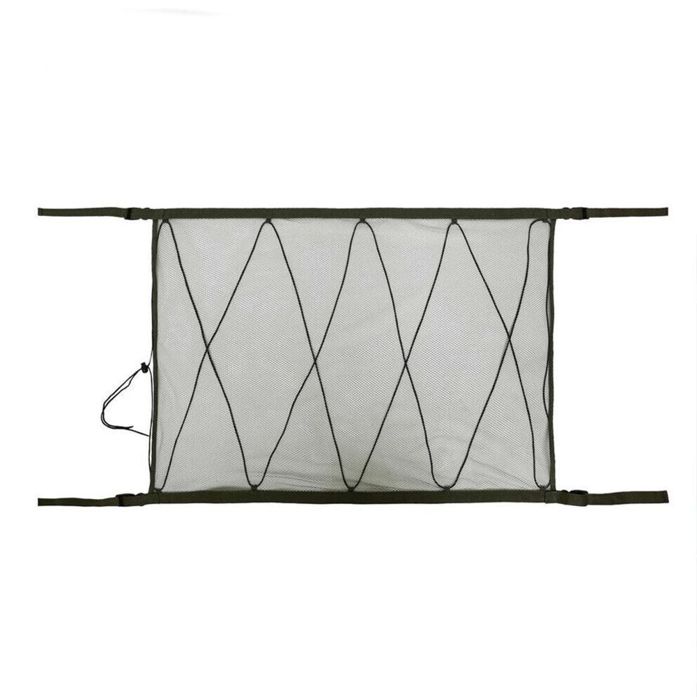 Sac de rangement en filet, plafond de voiture, filet de transport élastique réglable en Polyester, sac de rangement de 34.4x25,5 pouces, organisateur de mailles U6Y4: Default Title