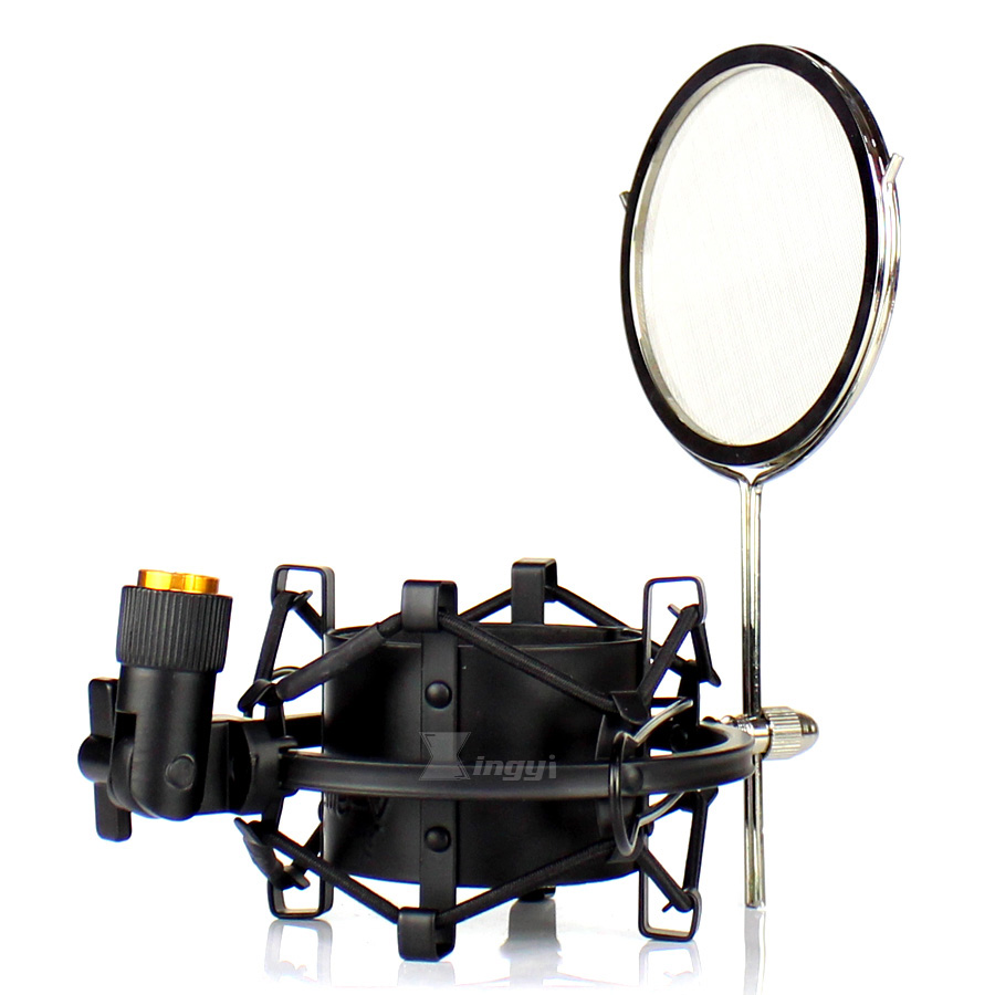 55mm-60mm Metalen Spider Microfoon Stand Wind Screen Shockmount Popfilter Shock Mount Microfoon Houder Voor Superlux CMH8B CMH8AH CMH8CH