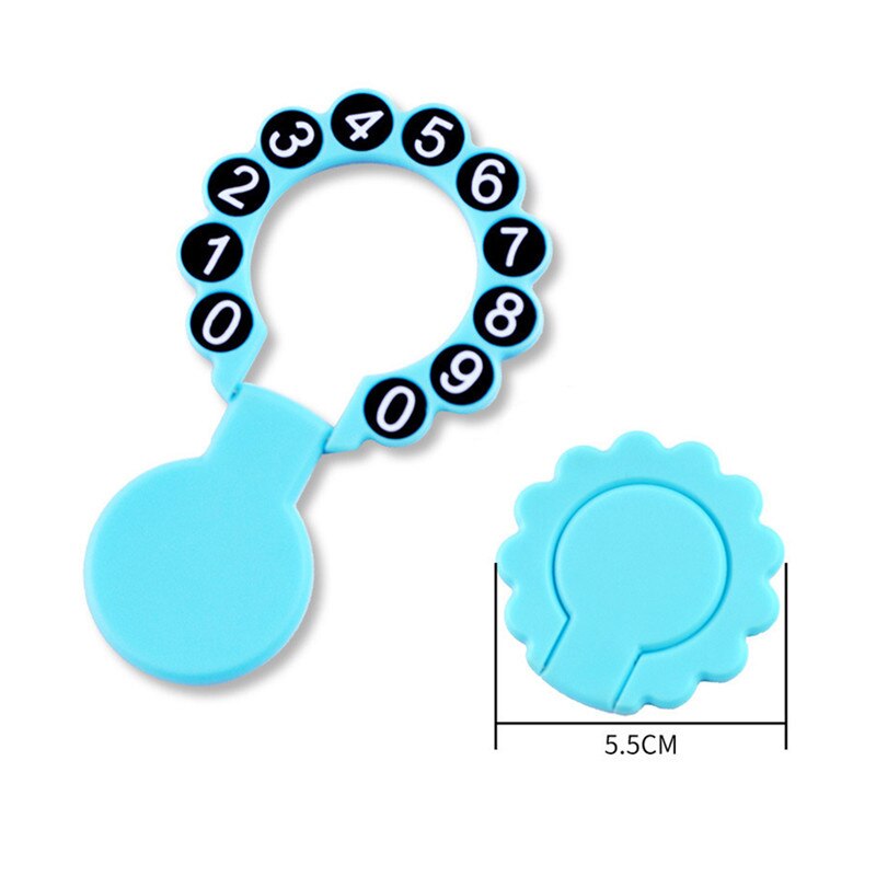 Abs 3 kleuren autostyling tijdelijke parkeerkaart telefoonnummerplaat autosticker met telefoonnummerblad clamshell