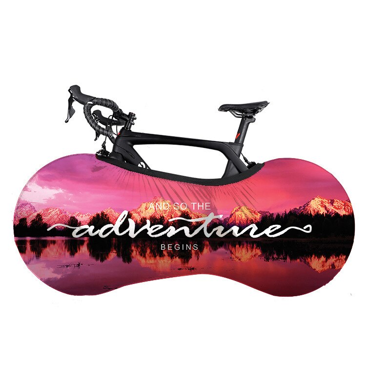Bicycle Protective Cover Bicycle Protective Gear Dust Wheel Frame Anti-Dust: Sunset / M 24-26
