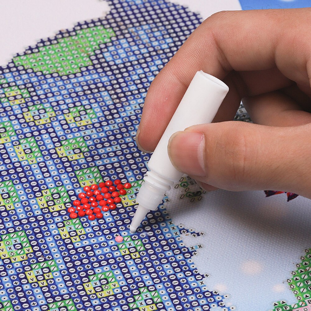 3ML Diamond Painting Drill Sticky Bottled Glue For DIY Handcraft Artwork Embroidery Transparent Glue Point Diamond Tool Home