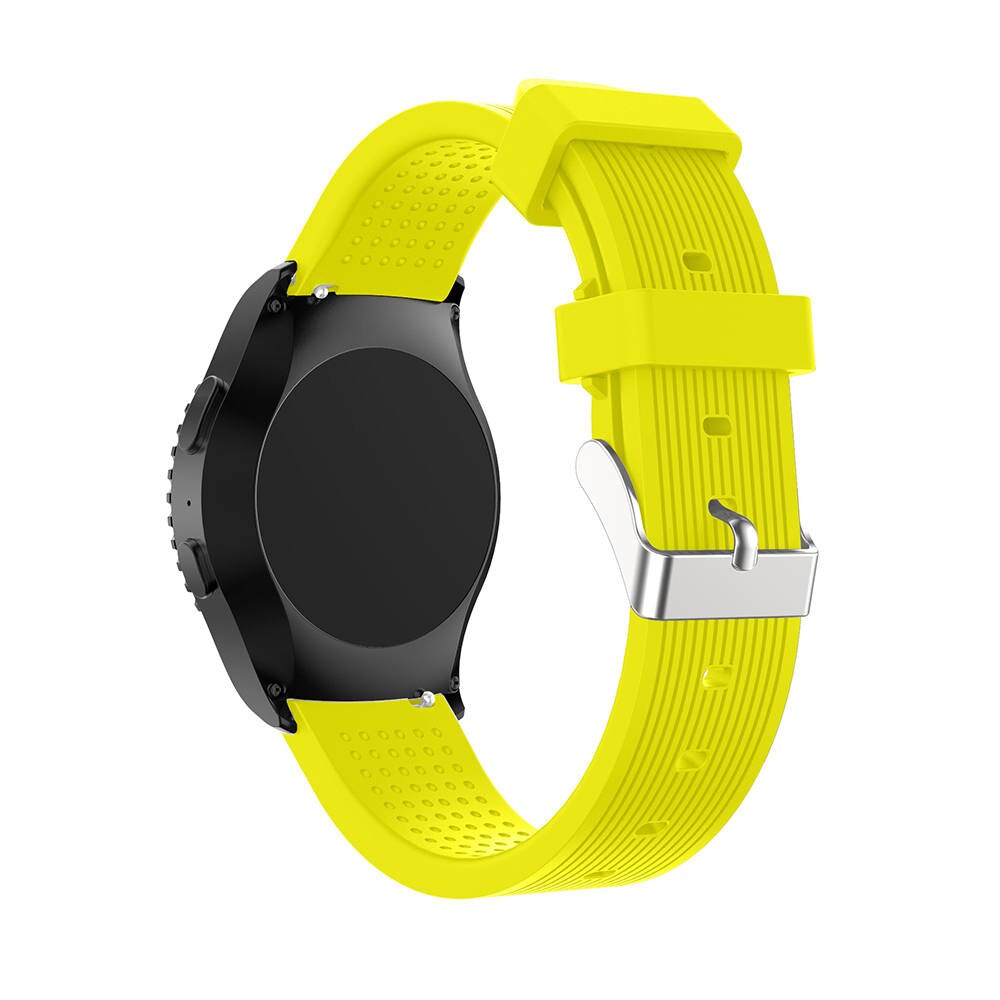 Soft Silicone watchband For Samsung Gear Sport 20mm Replacement Wristband Strap for Samsung Gear S2/S4 Classic smart Accessories: yellow