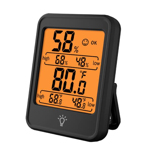 LCD Digitale Hygrometer Kamer Thermometer Met Stand Magneet Draagbare Huis Kantoor Temperatuur Monitor Thermometer Hygrometer: Default Title
