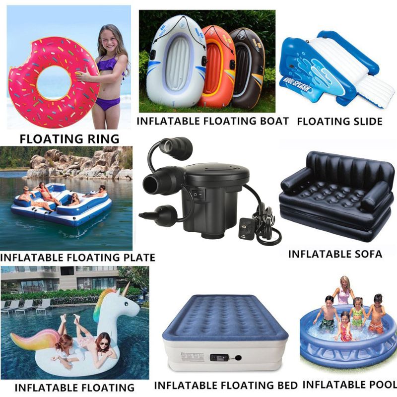 Pompa nadmuchiwana elektryczny materac dmuchany pompa kempingowa pompa sprężarki powietrza przenośna szybka napełniająca pompa powietrza robić użytku domowego