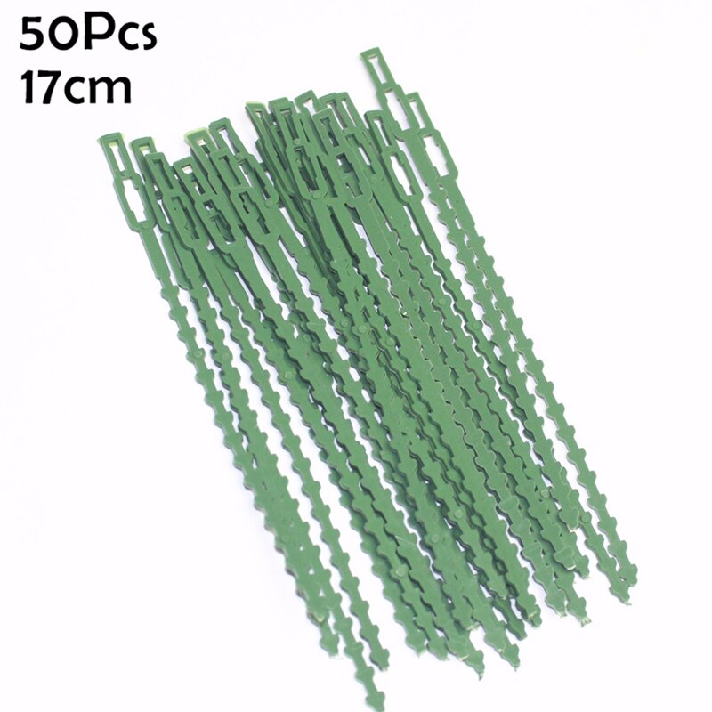 Adjustable 50pcs/lot Plastic Plant Cable Ties Reusable Cable Ties Greenhouse Grow Kits for Garden Tree Climbing Support: 50PCS-170mm