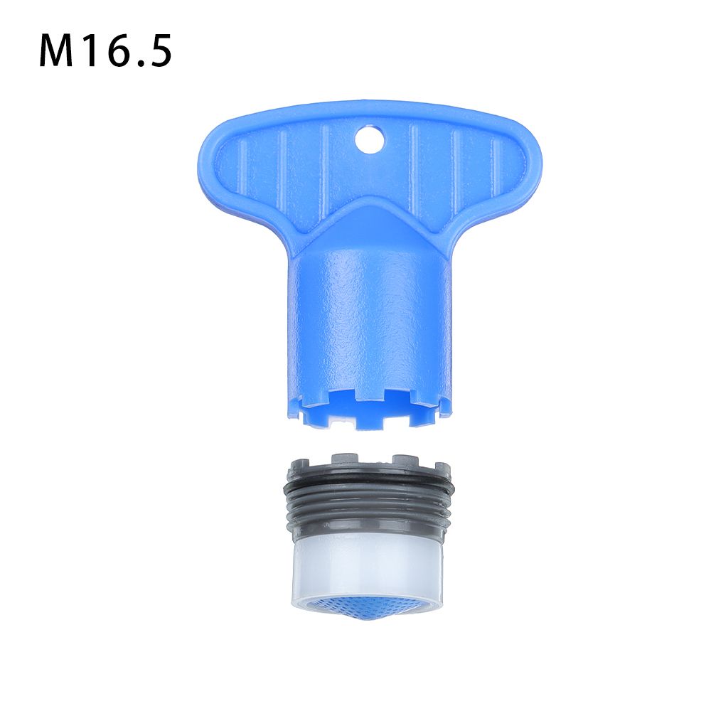 Aireador de grifo de ahorro de agua ABS, llave de extracción de filtro burbujeador incorporado, accesorios de grifo, piezas de repuesto de 16,5-24mm, Hardware para el hogar: Blanco
