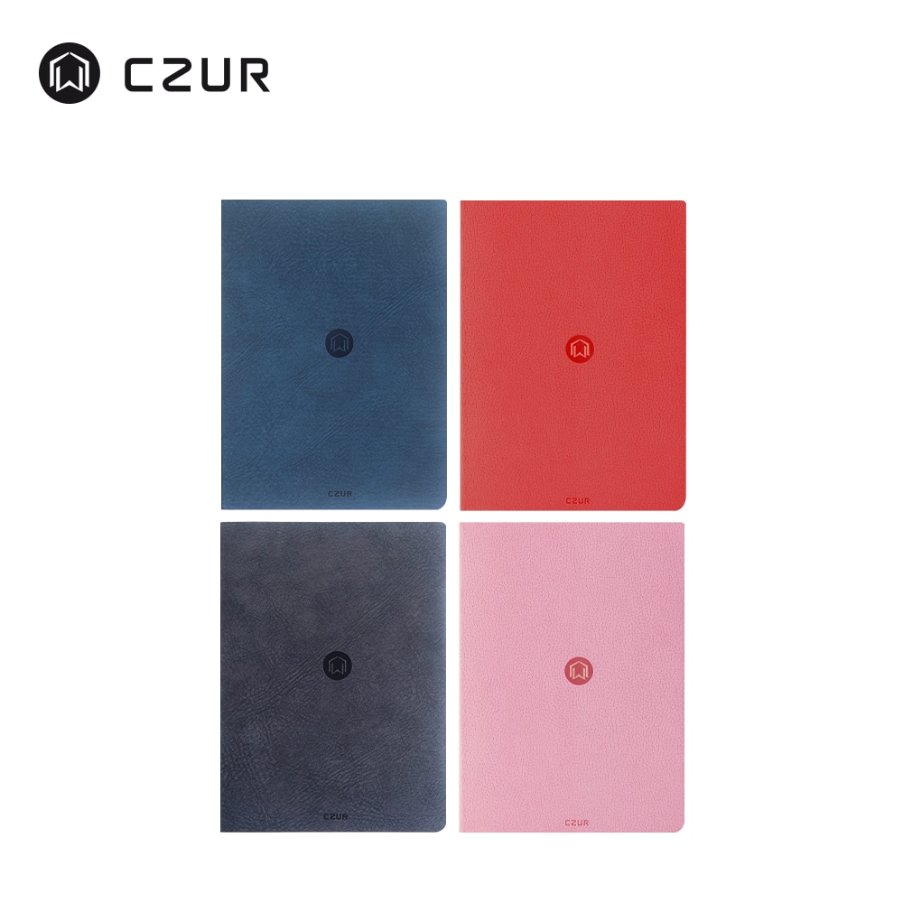 CZUR Smart Journal Notebook with OCR PU Leather Waterproof Cover Recycled Acid Free Paper Notepad for Office School Drawing