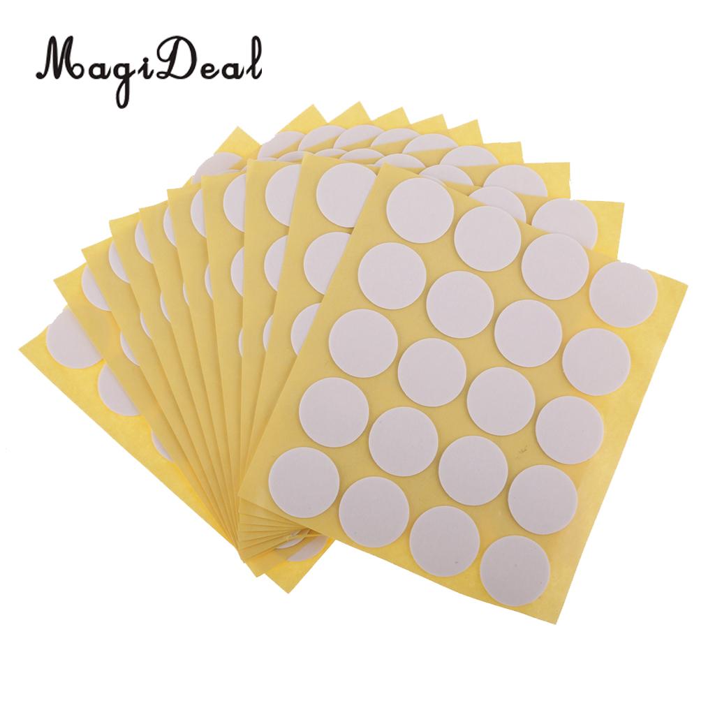 Magideal 200 pcs Candle Wick Stickers Adhesive Dots for Candle Making Home Decoration Candle Holder Fixed Stickers 20mm