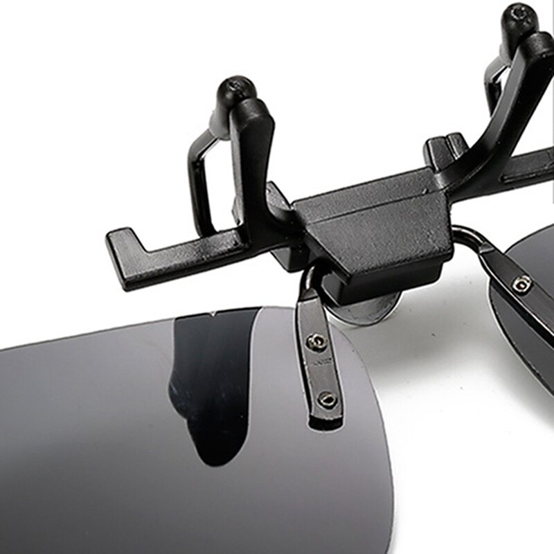 13CM Polarized Sunglasses Clip Driving Night Vision Lens Sun Glasses Male Anti-UVA UVB For Men Women Driver Goggles