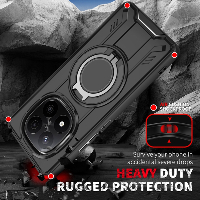 Magsafe – coque de chargement magnétique sans fil, étui de luxe pour Xiaomi Redmi Note 13 14 Pro 4G 5G Pro + Plus, Protection de caméra, housse PC