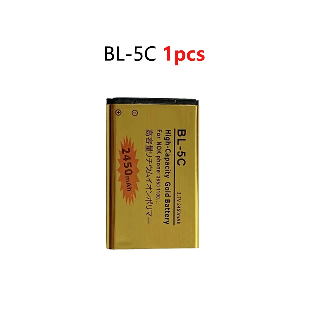 BL-5C batería 3,7 v baterías recargables de iones de litio BL5C 2450mAh para Nokia 2600 1100 1110 1112 2610 6230 6630 BL-5C de teléfono móvil: Morado