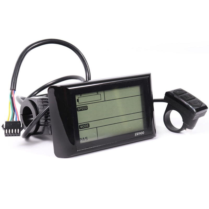 Sw900 lcd skærm display panel meter controller elektriske cykler udskiftninger: Med usb