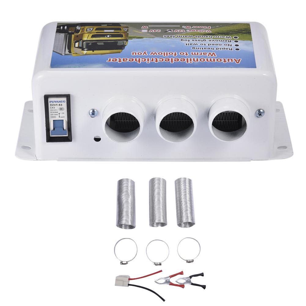 12V/24V 500W-1000W Portable Car Heater Mute Fast Heating Fan Cooling Fan Windscreen Defrosts Defogger Auto Car Heater: 24V